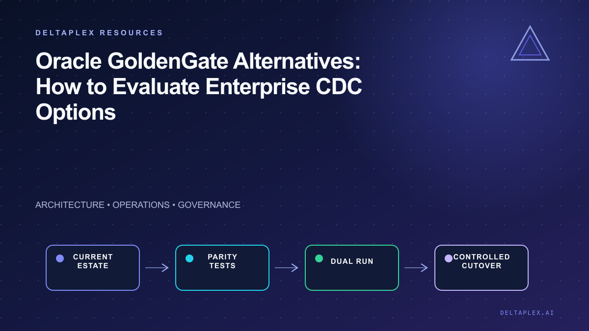 Architecture flow for Oracle GoldenGate Alternatives: How to Evaluate Enterprise CDC Options